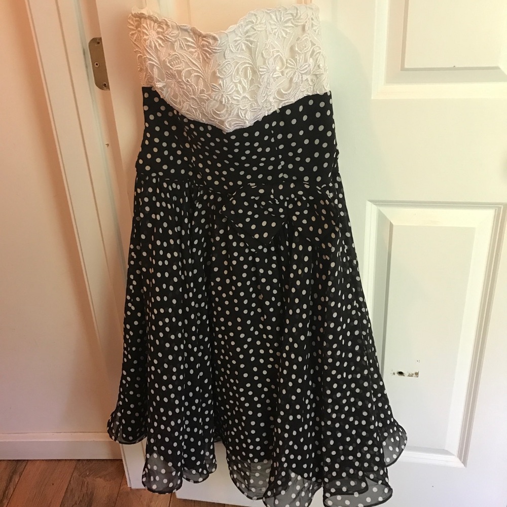 AJ BARI polka dot vintage dress